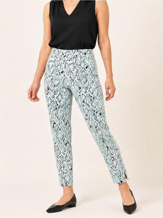 Rachel Zoe Pants - Zac & Rachel Petite Snake Print Pull-On Pants 8P